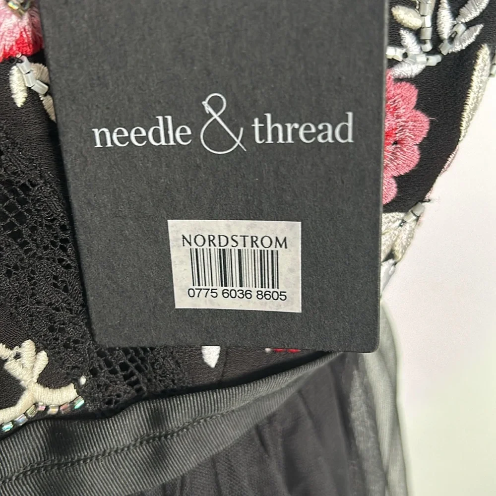 Needle an thread Elegant Black and Pink Embroidered Dress prom bridesmaid dress - Picture 16 of 16